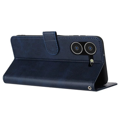 Stand Case for TECNO Pova 5 4G Anti-Scratch PU Leather Phone Cover with Strap