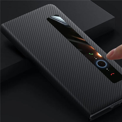 SULADA For vivo X Fold3 Pro Case View Window Leather+PC Back Cover with Wake / Sleep Function