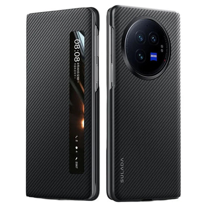 SULADA For vivo X Fold3 Case View Window Leather+PC Phone Cover