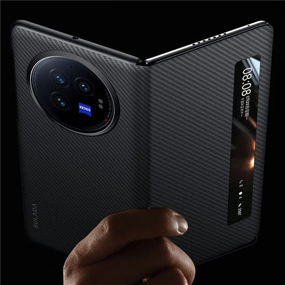 SULADA For vivo X Fold3 Case View Window Leather+PC Phone Cover