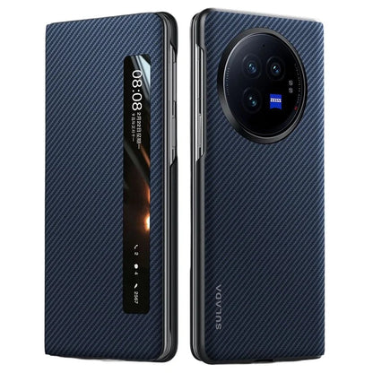 SULADA For vivo X Fold3 Case View Window Leather+PC Phone Cover
