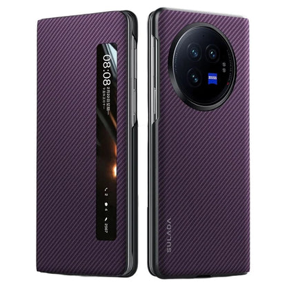 SULADA For vivo X Fold3 Case View Window Leather+PC Phone Cover