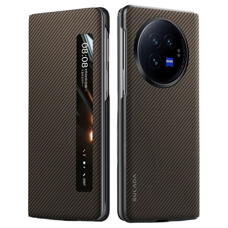 SULADA For vivo X Fold3 Case View Window Leather+PC Phone Cover
