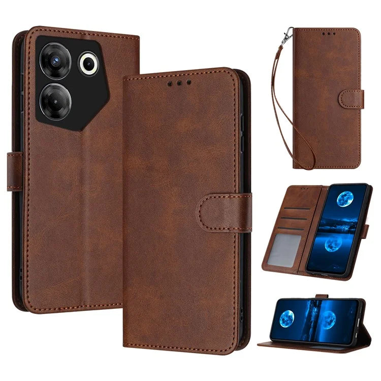 For TECNO Camon 20 Pro 5G Case Leather Stand Wallet Magnetic Clasp Phone Cover