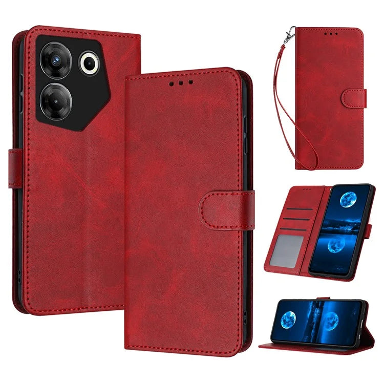 For TECNO Camon 20 Pro 5G Case Leather Stand Wallet Magnetic Clasp Phone Cover
