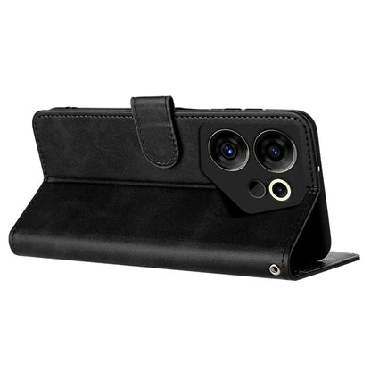 Case for TECNO Camon 20 Premier 5G Folding Stand PU Leather Phone Cover with Strap