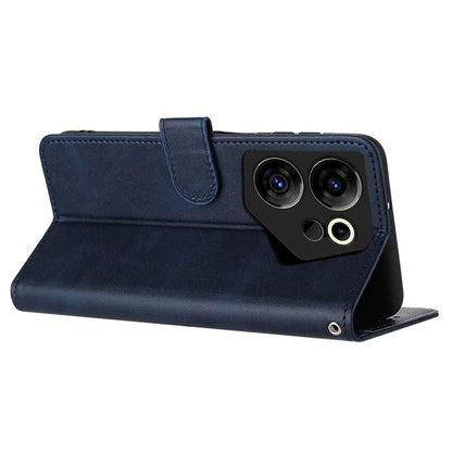 Case for TECNO Camon 20 Premier 5G Folding Stand PU Leather Phone Cover with Strap