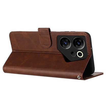 Case for TECNO Camon 20 Premier 5G Folding Stand PU Leather Phone Cover with Strap
