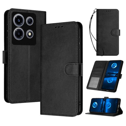 Case for Infinix Note 30 VIP 5G Wallet Shell PU Leather Phone Cover with Strap