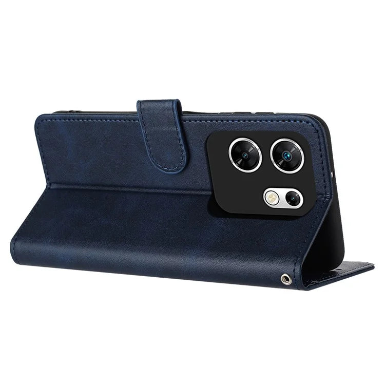Case for Infinix Zero 30 4G Magnetic Clasp PU Leather Phone Cover with Strap