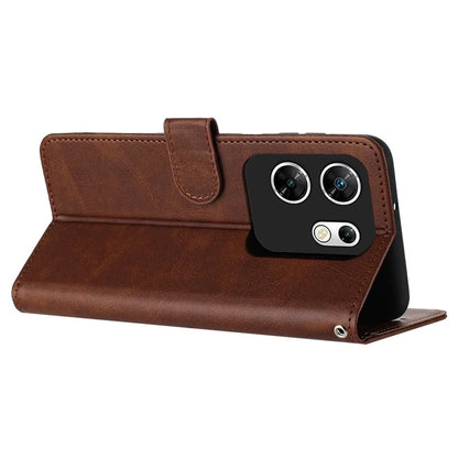 Case for Infinix Zero 30 4G Magnetic Clasp PU Leather Phone Cover with Strap