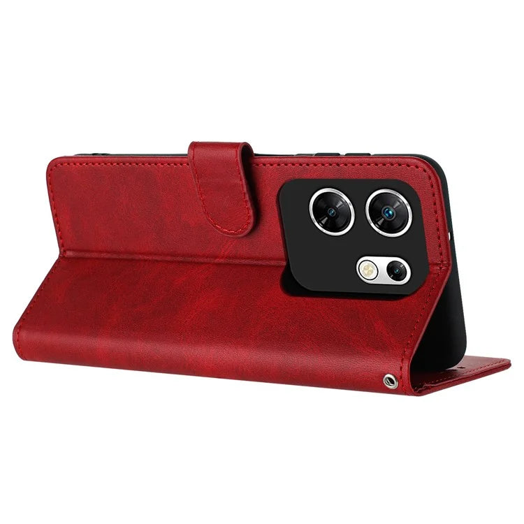 Case for Infinix Zero 30 4G Magnetic Clasp PU Leather Phone Cover with Strap