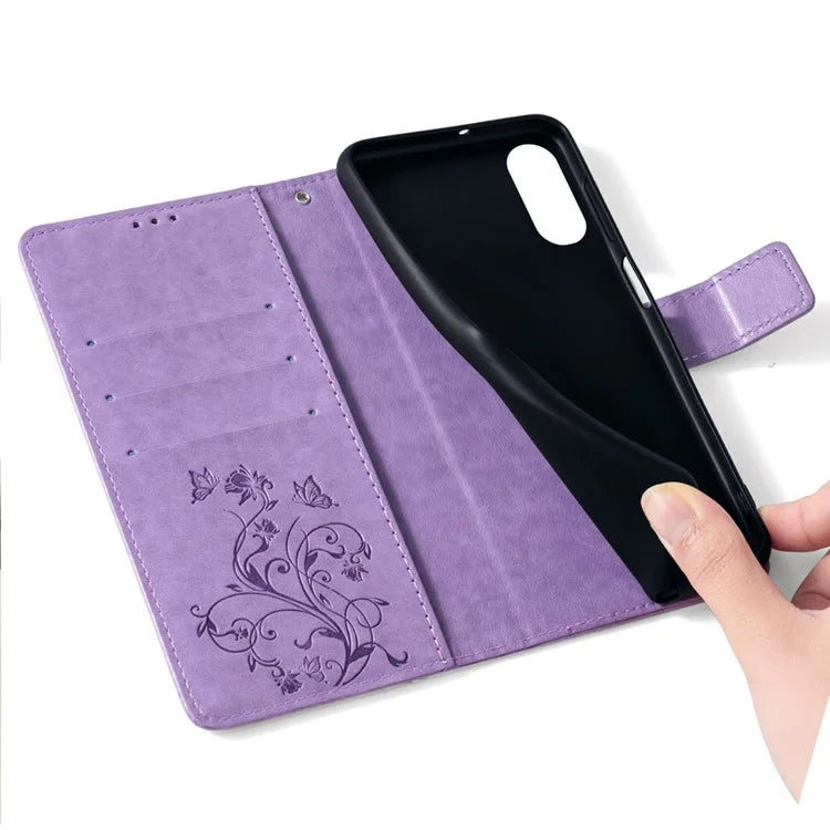 For FCNT Arrows N F-51C Case Imprint PU Leather Wallet Cover Cell Phone Accessories Wholesale