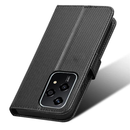For Honor 200 Lite Case Wallet Diamond Texture PU Leather TPU Protective Shell Phone Cover