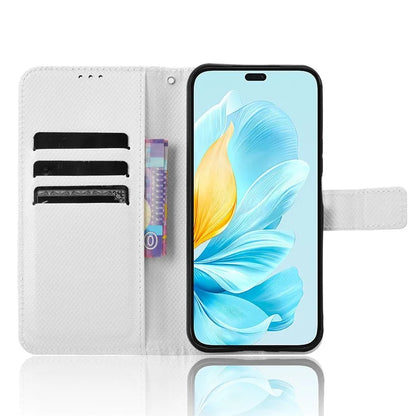 For Honor 200 Lite Case Wallet Diamond Texture PU Leather TPU Protective Shell Phone Cover