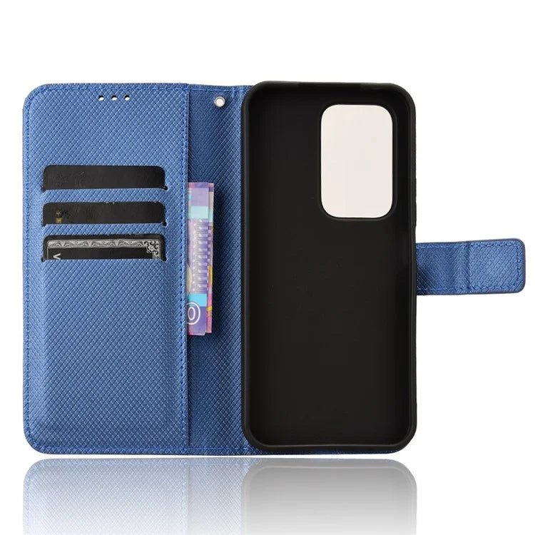 For Honor 200 Lite Case Wallet Diamond Texture PU Leather TPU Protective Shell Phone Cover