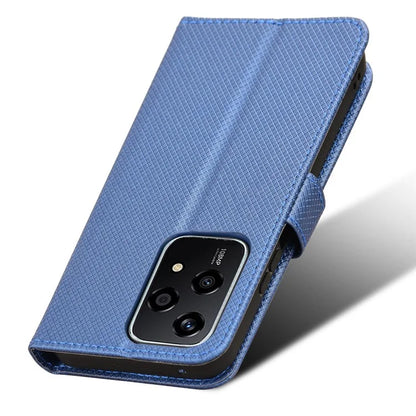 For Honor 200 Lite Case Wallet Diamond Texture PU Leather TPU Protective Shell Phone Cover
