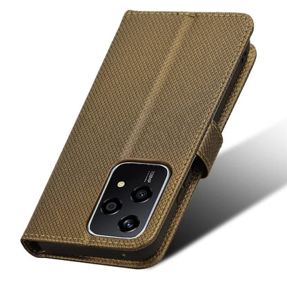 For Honor 200 Lite Case Wallet Diamond Texture PU Leather TPU Protective Shell Phone Cover