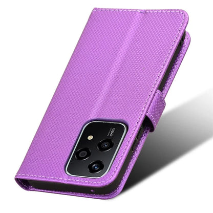 For Honor 200 Lite Case Wallet Diamond Texture PU Leather TPU Protective Shell Phone Cover