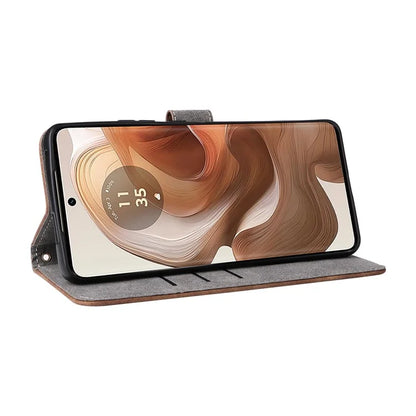 For Motorola Edge 50 Ultra 5G / Moto X50 Ultra 5G Phone Case Wallet PU Leather Flip Cover with RFID Blocking