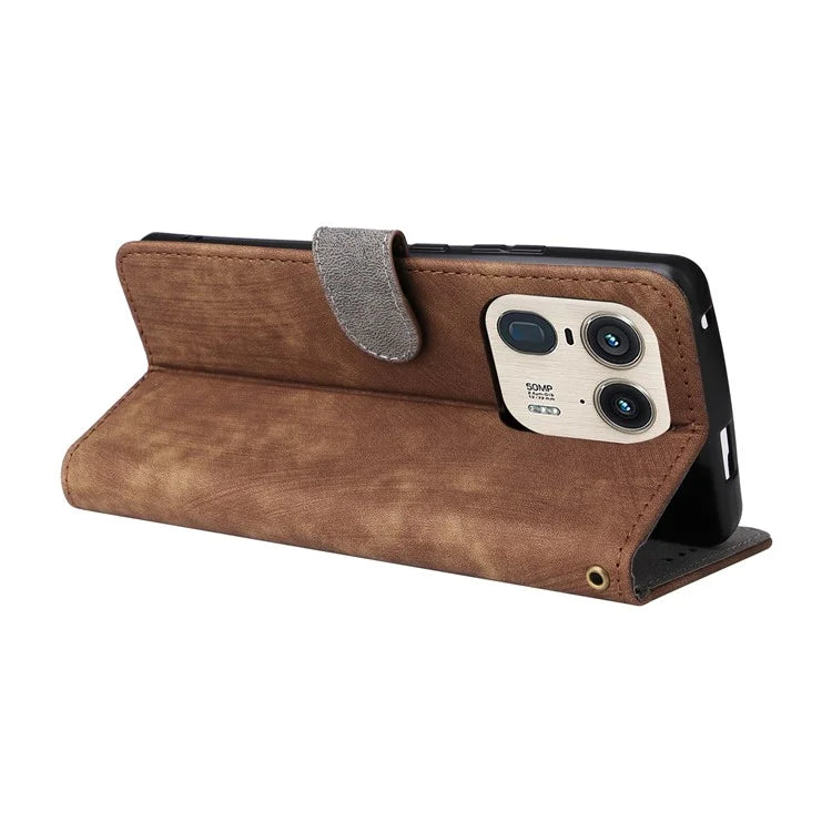 For Motorola Edge 50 Ultra 5G / Moto X50 Ultra 5G Phone Case Wallet PU Leather Flip Cover with RFID Blocking