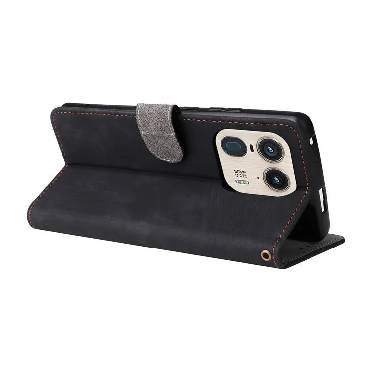 For Motorola Edge 50 Ultra 5G / Moto X50 Ultra 5G Phone Case Wallet PU Leather Flip Cover with RFID Blocking