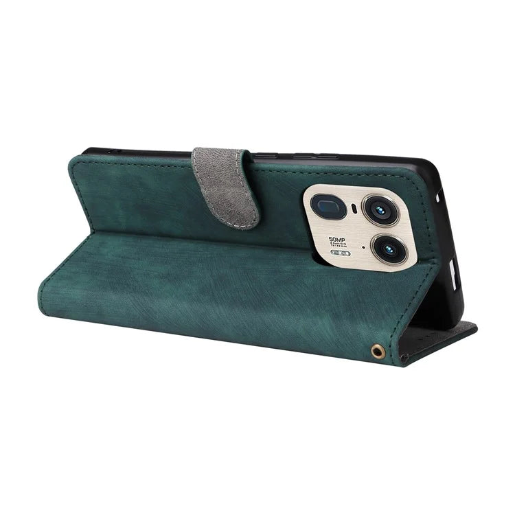 For Motorola Edge 50 Ultra 5G / Moto X50 Ultra 5G Phone Case Wallet PU Leather Flip Cover with RFID Blocking