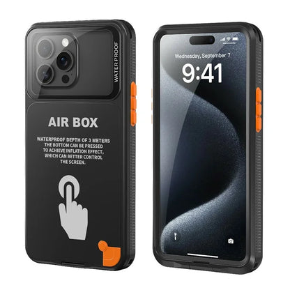 SHELLBOX Air Box Series For iPhone 15 Pro Max Waterproof Cover PC+TPU+PET Protective Phone Case