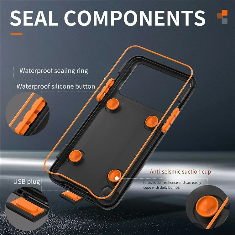 SHELLBOX Air Box Series For iPhone 15 Pro Max Waterproof Cover PC+TPU+PET Protective Phone Case