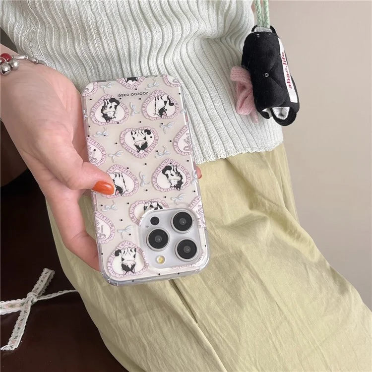 For iPhone 13 Pro Case Cartoon Cat IMD TPU Mobile Phone Cover