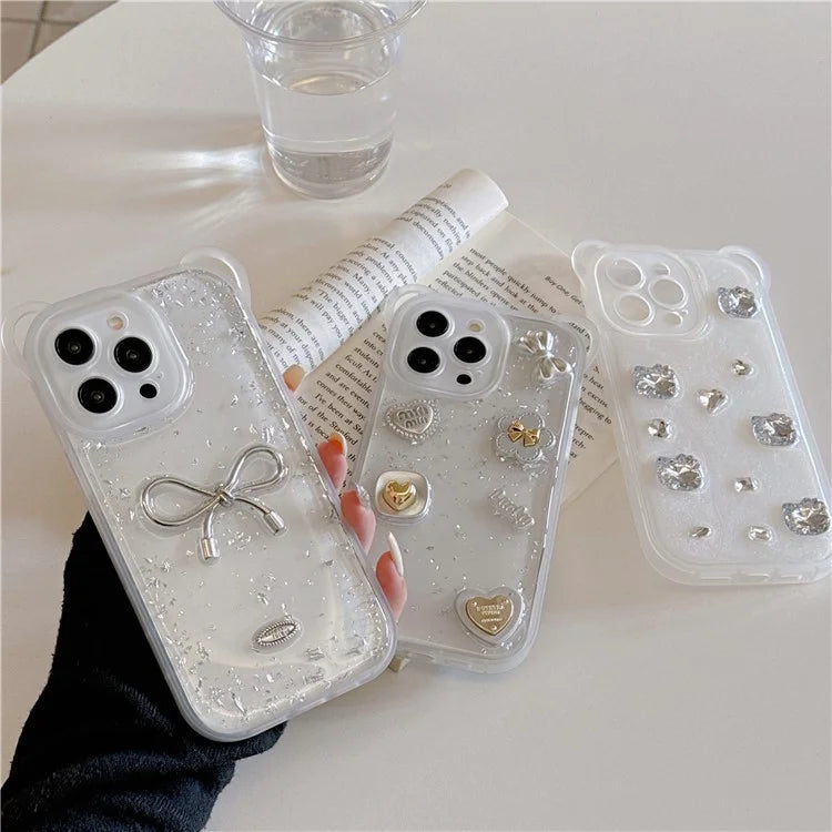 For iPhone 15 Pro Max Case 3D Personalized Pattern PC+TPU Phone Cover with Hand Strap