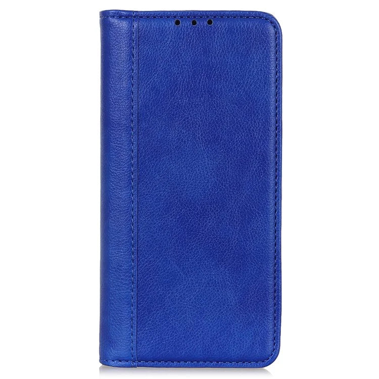 For Motorola Edge 50 Pro 5G Case Split Leather Wallet Magnetic Closure Litchi Texture Cover