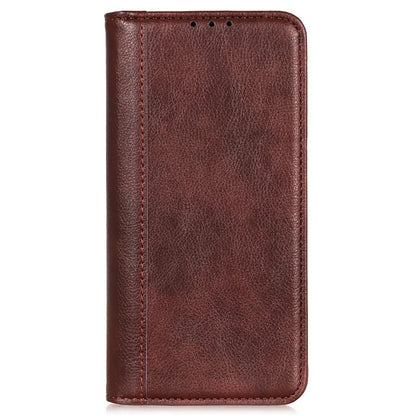 For Motorola Edge 50 Pro 5G Case Split Leather Wallet Magnetic Closure Litchi Texture Cover