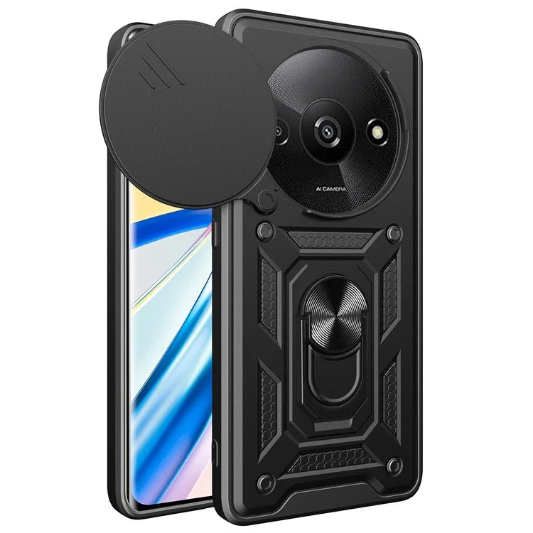 For Xiaomi Redmi A3 / Poco C61 4G Phone Back Case Camera Protection PC+TPU Scratch-Resistant Cover