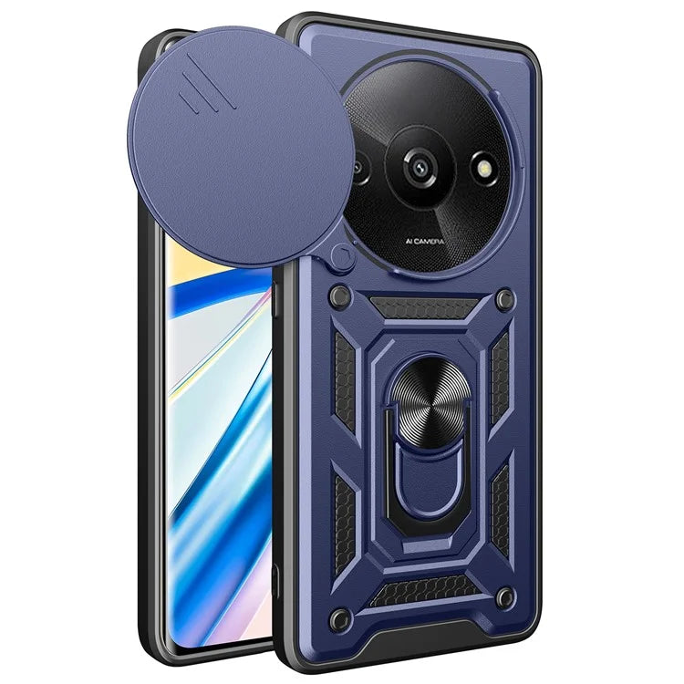 For Xiaomi Redmi A3 / Poco C61 4G Phone Back Case Camera Protection PC+TPU Scratch-Resistant Cover