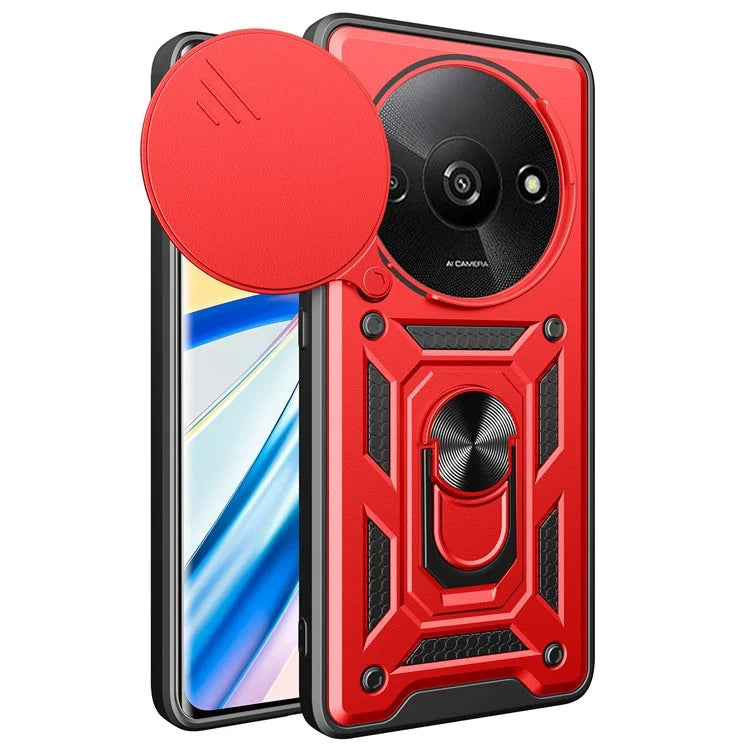 For Xiaomi Redmi A3 / Poco C61 4G Phone Back Case Camera Protection PC+TPU Scratch-Resistant Cover