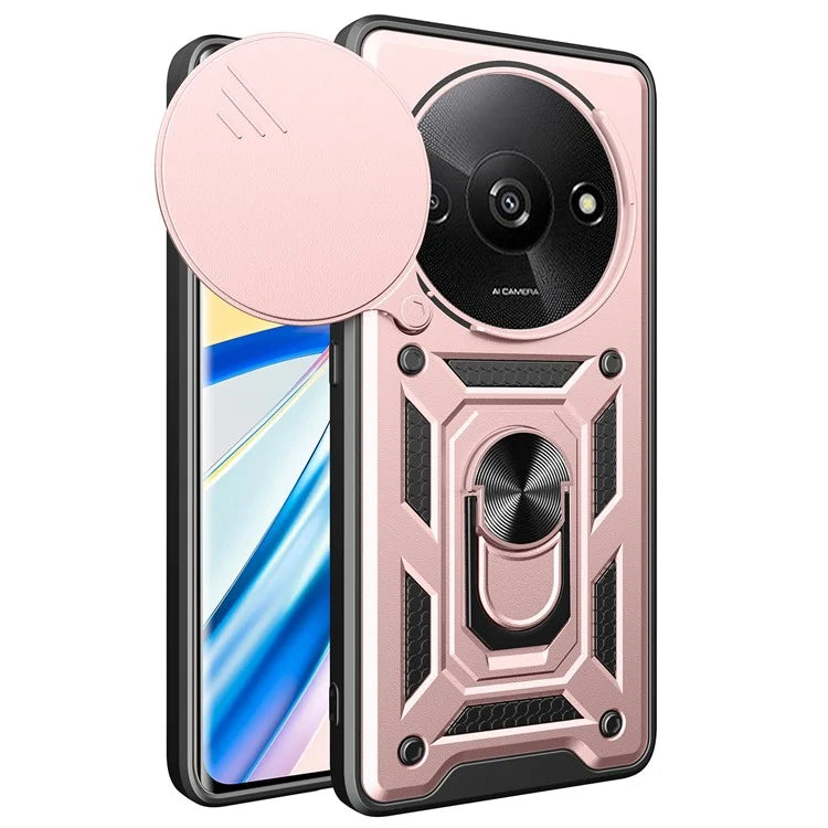 For Xiaomi Redmi A3 / Poco C61 4G Phone Back Case Camera Protection PC+TPU Scratch-Resistant Cover