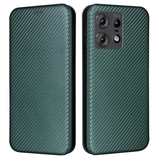 For Motorola Edge 50 Pro 5G Case Carbon Fiber Texture Leather Phone Shell
