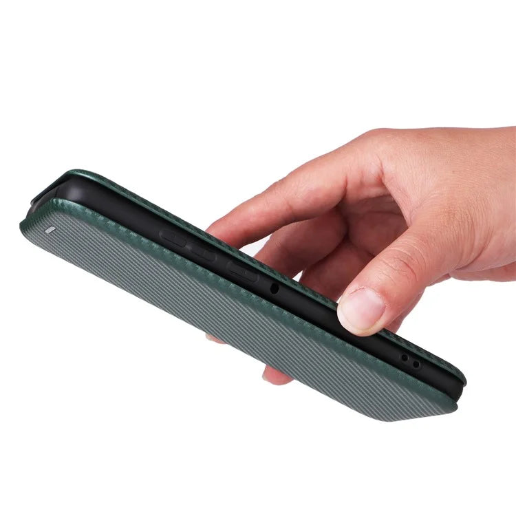 For Motorola Edge 50 Pro 5G Case Carbon Fiber Texture Leather Phone Shell