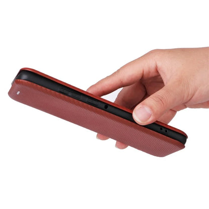 For Motorola Edge 50 Pro 5G Case Carbon Fiber Texture Leather Phone Shell