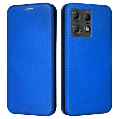 For Motorola Edge 50 Pro 5G Case Carbon Fiber Texture Leather Phone Shell