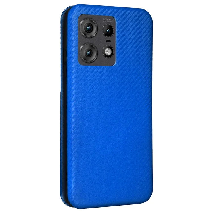 For Motorola Edge 50 Pro 5G Case Carbon Fiber Texture Leather Phone Shell