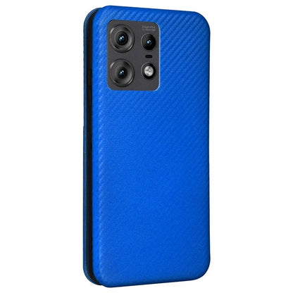 For Motorola Edge 50 Pro 5G Case Carbon Fiber Texture Leather Phone Shell