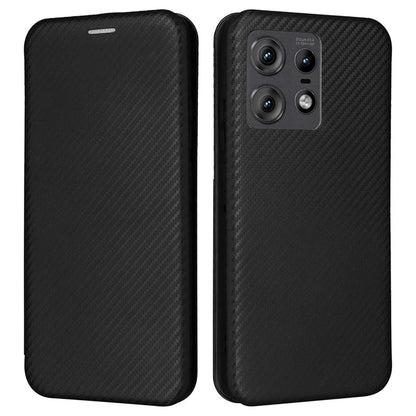 For Motorola Edge 50 Pro 5G Case Carbon Fiber Texture Leather Phone Shell