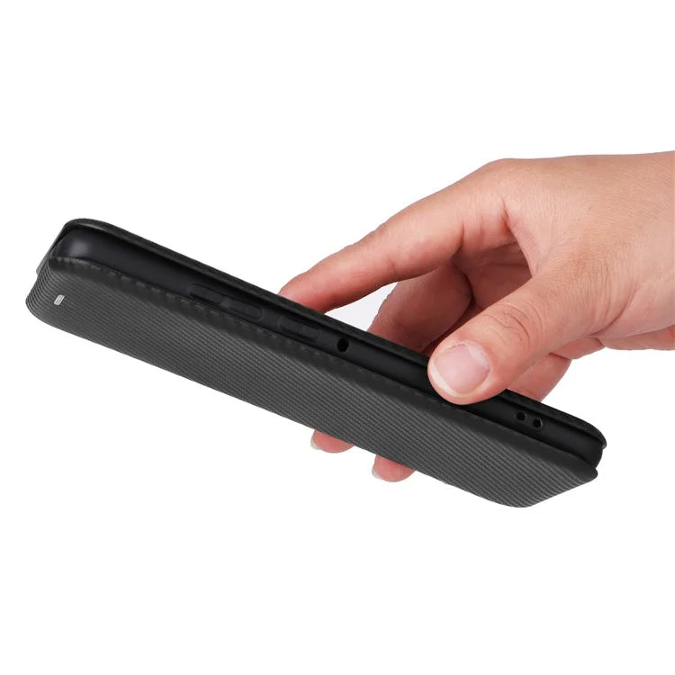 For Motorola Edge 50 Pro 5G Case Carbon Fiber Texture Leather Phone Shell