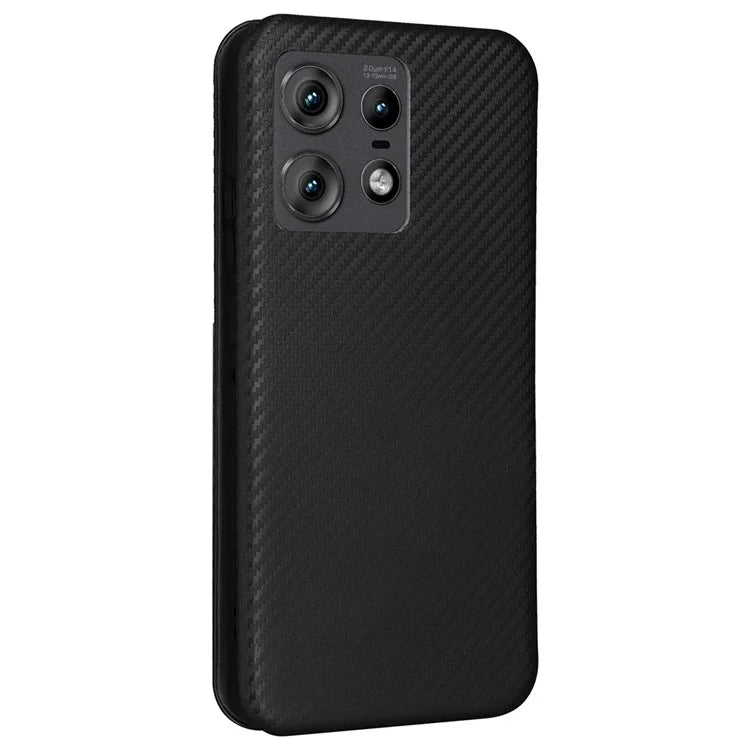 For Motorola Edge 50 Pro 5G Case Carbon Fiber Texture Leather Phone Shell