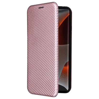 For Motorola Edge 50 Pro 5G Case Carbon Fiber Texture Leather Phone Shell