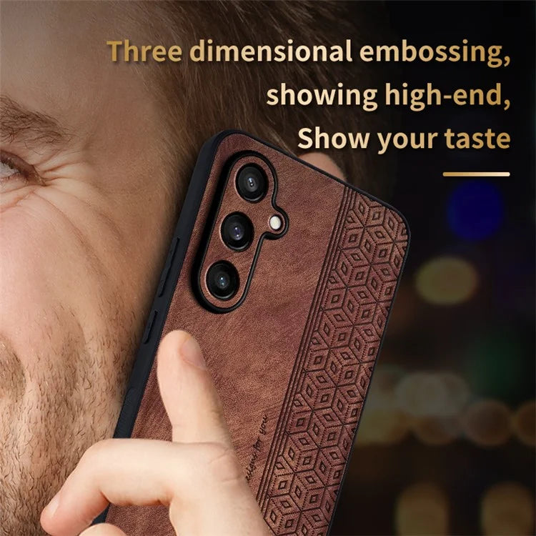 AZNS For Samsung Galaxy M55 5G / C55 5G / F55 5G Case Slim Soft TPU + PU Leather Back Cover
