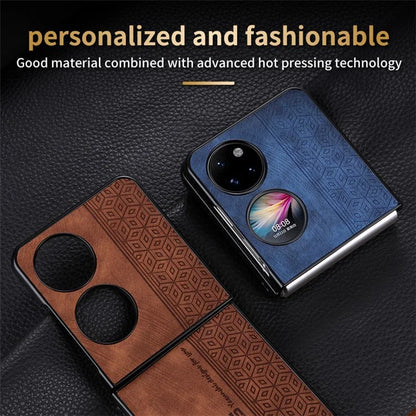 AZNS For Huawei Pocket 2 Folding Phone Case PU Leather Coated Hard PC Cover