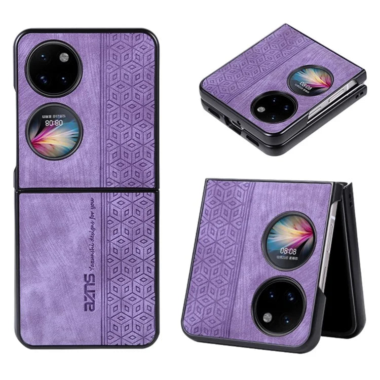 AZNS For Huawei Pocket 2 Folding Phone Case PU Leather Coated Hard PC Cover